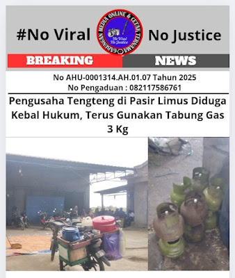 Pengusaha Tengteng di Pasir Limus Diduga Kebal Hukum, Terus Gunakan Tabung Gas 3 Kg