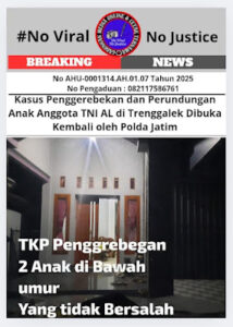 Kasus Penggerebekan dan Perundungan Anak Anggota TNI AL di Trenggalek Dibuka Kembali oleh Polda Jatim