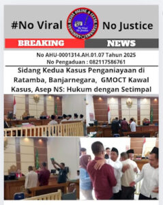 Sidang Kedua Kasus Penganiayaan di Ratamba Banjarnegara di Kawal GMOCT Asep NS: Hukum dengan Setimpal
