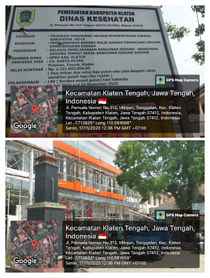 Progres Jeblok, Proyek Dinas Kesehatan Klaten Diduga Tidak Akan Selesai Tepat Waktu